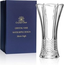 30cm Crystal Glass Flower Vase