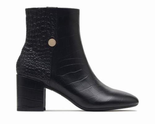 Radley black leather heel - black,