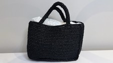 Miista Clyde Black Mini Raffia