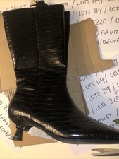 Size 5 Black Boots With Zip