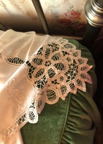 Vintage cotton lace bedspread