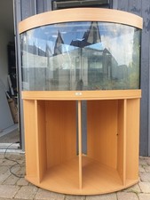 Reduced Juwel Trigon 190 Corner Fish Tank with Cabinet Stand and Accessories