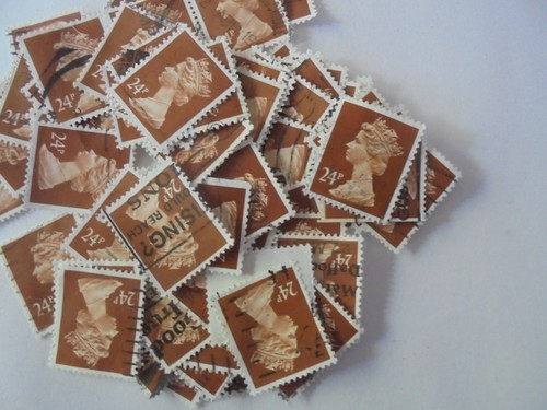 500 24p stamps browne - x, gb