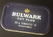 Wills Bulwark Cut Plug Empty Tobacco Tin Blue Collectable Vintage