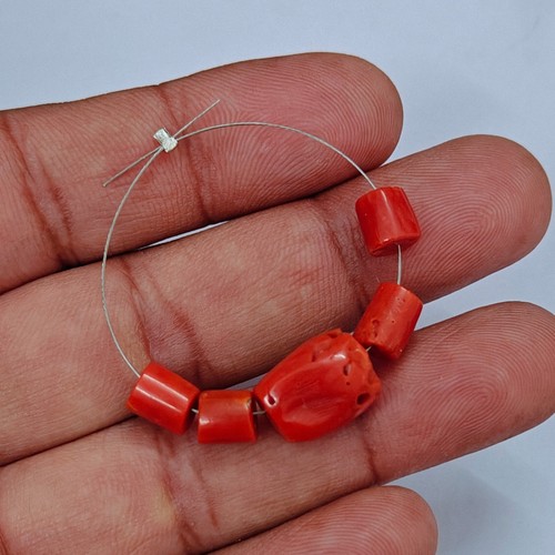 Natural italian red coral - natural,