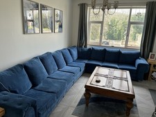 9 Seater Corner Sofa. Royal