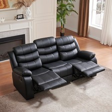 Reclining Sofa 3-seater Faux