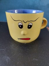 Trade Winds Tableware 5.1/2" Large Mug Grumpy Face Pattern Exc Condition