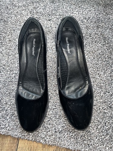 Hush puppies black patent - puppies.,