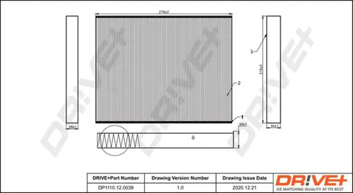 Cabin filter particulate - cabin,