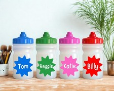 Personalised Kids Water Bottle, Any Name, 300ml, Leak Free, Ideal School