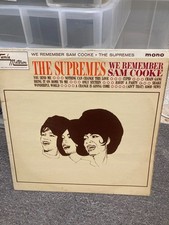THE SUPREMES WE REMEMBER SAM COOKE, 1965 MONO VINYL LP, TML11012, A1/B1, VG