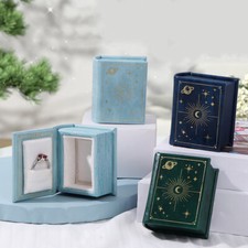 Book shaped Wedding Ring Box