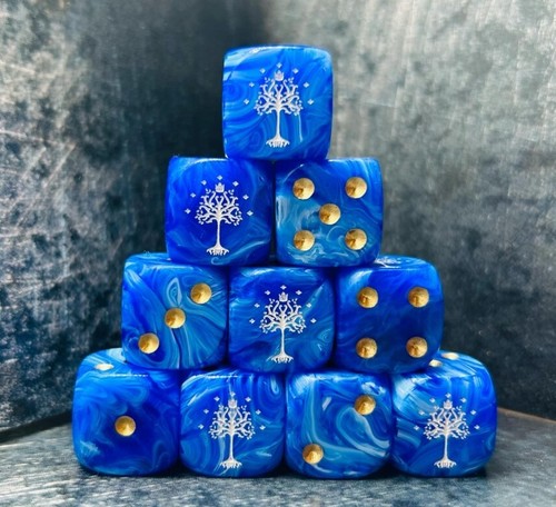 Gondor inspired custom dice - inspired,
