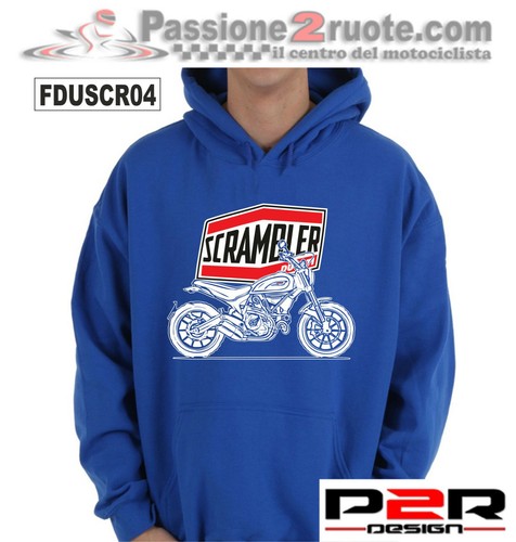 Hoodie scrambler blue - scrambler,