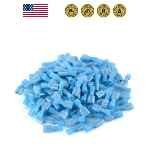 100 pcs blue nylon female - blue,