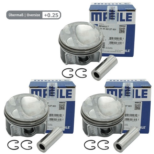 Pistons 25mm for renault - 3x, +0.25mm