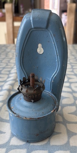 Vintage blue enamel - enamel, wall