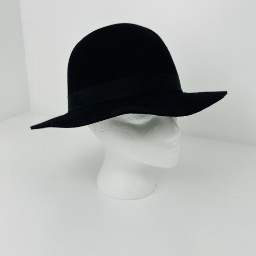 Black fedora hat felt - fedora, sz