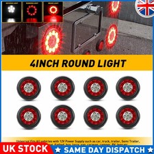 8PCS 12-24V 16-LED Round