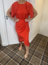 LIPSY SIZE 14 DRESS TOMATO RED