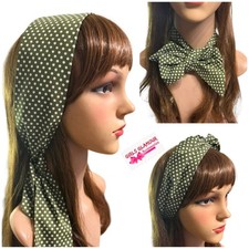Green Olive Polka Dot Spotty