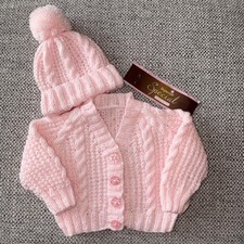 BABY PINK CARDIGAN  & BOBBLE