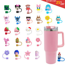 Silicone Flower Straw Cover Cap for Stanley Cup – Reusable, Leakproof, Stylish