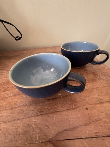 Pair denby cappuccino cups - denby,
