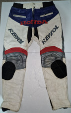 HONDA REPSOL RACING Motorcycle Trousers Blue Red Leather 3XL SIZE