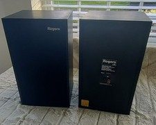 Rogers LS4a pair of speakers, black case and black mesh front