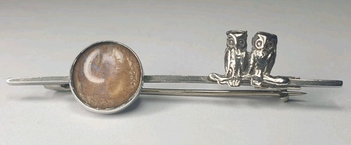 Vintage silver owl - vintage, brooch.