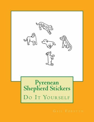 Pyrenean shepherd stickers - pyrenean,