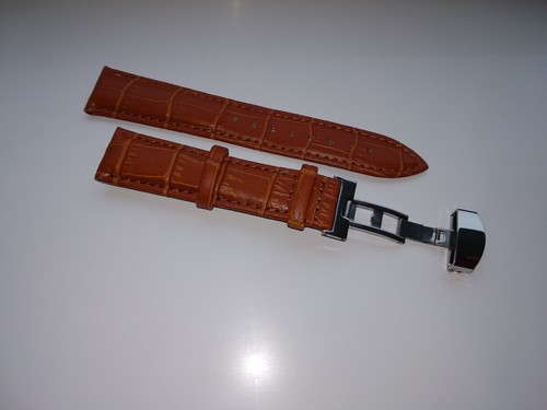 Leather deployment buckle - leather,