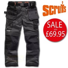 Scruffs Pro Flex Work Trousers with Holster Pockets Graphite Grey
