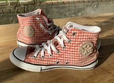 Converse All Star Check Hi Top Baseball Boots Girls Size 2