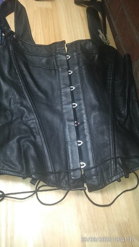 Leather overbust corset - corset,, alter
