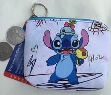 Stitch Lilo Zip Coin Purse Child's Girls Boys Toy Great gift Key ring UK seller