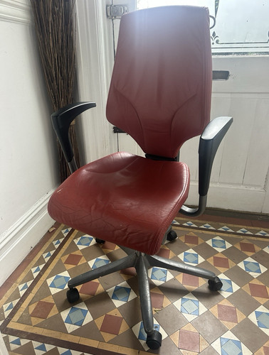 Red full leather high - red, quality