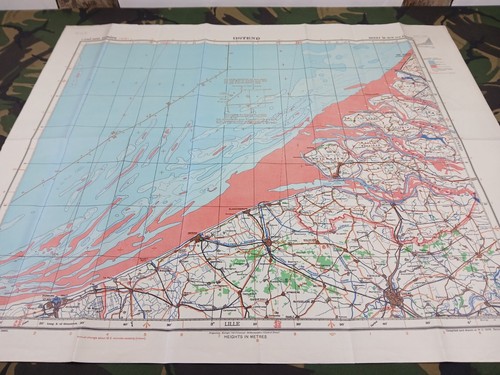 Ww2 raf map entitled ostend - ww2,