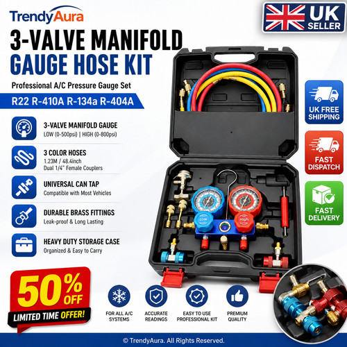 Refrigerant manifold gauge set - gauge,