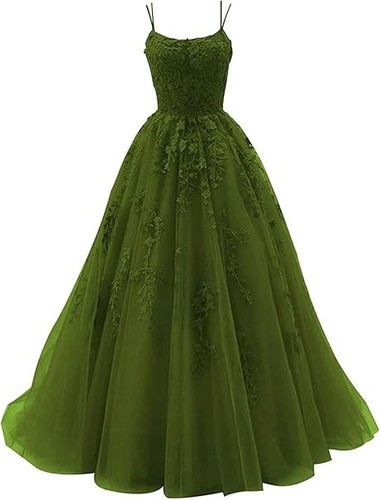 Prom dresses lace appliques - prom,