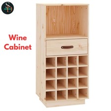 Modern Solid Wood Pine Wine
