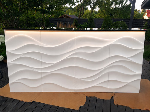 Reception counter 120cm - counter, led