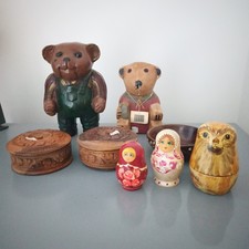 Job Lot of 8 Wooden Home Decor