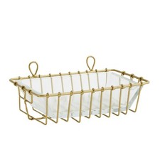 Hanging Antique Brass & Glass