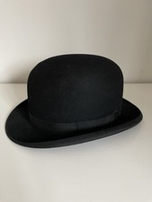 Vintage Black Bowler Hat