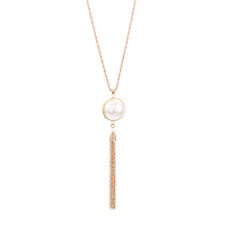 Pearl Long Chain Necklace with