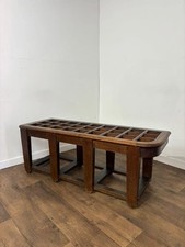 Edwardian Oak Luggage Stand /