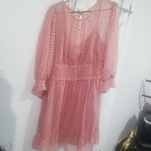 Cato 20w chiffon dress - cato, pink